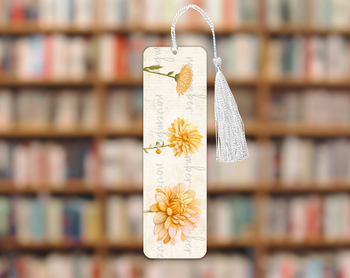 November Birth Flower | Mini Bookmark