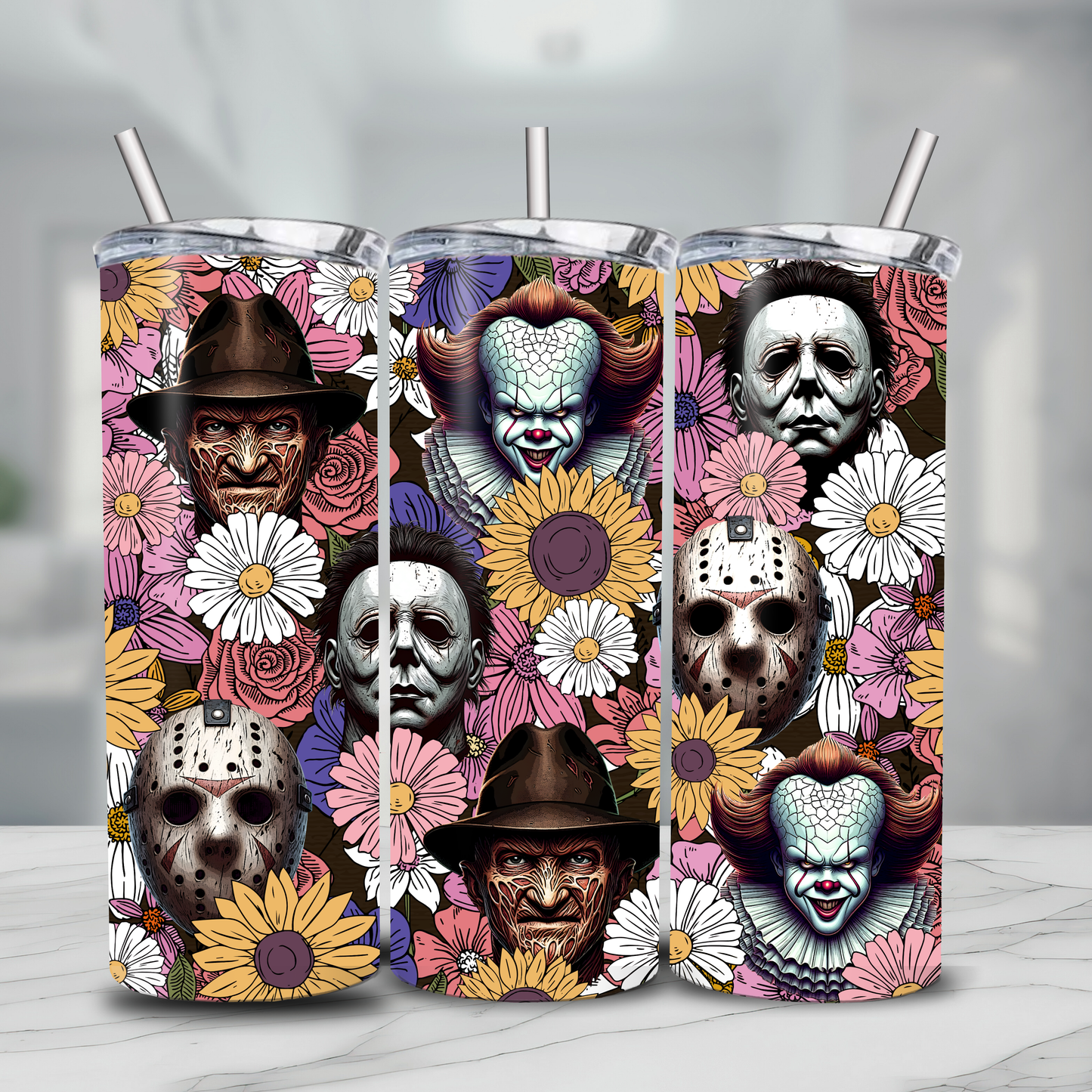 Floral Horror | 20 oz Tumbler